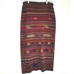 Peruvian Connection pima cotton skirt southwest long maxi